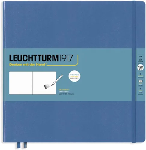 Miniatura 26 de Leuchtturm1917 - Cuaderno mediano de tapa dura para bocetos (negro) - 112 páginas de papel de 150 g/m²