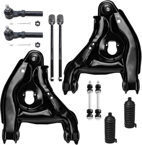 Miniatura 58 de Detroit Axle - Kit de suspensión frontal de 10 piezas para Jeep 2002-2004 Liberty, 2 brazos de control superiores con rótula 2 rótulas inferiores, 4
