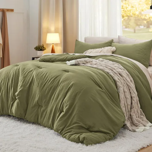 Miniatura 21 de Bedsure Juego edredón suave prelavado individual/individual XL, 365 días, cálido relleno alternativo GentleSoft™, 1 edredón ligero:68x88 pulgadas