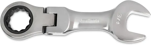Miniatura 3 de GEARWRENCH Juego de llaves combinadas de trinquete de cabeza flexible rechoncha de 12 puntos, SAE - 9570