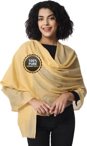 PASHWRAP Chal de lana merino para mujer, lujoso, cálido y grande, chal de lana pura para vestidos de noche y boda