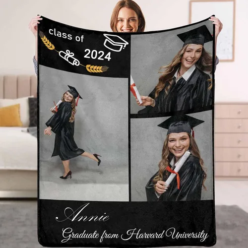 Miniatura 17 de YESCUSTOM Manta personalizada con fotos y texto, Manta familiar personalizada para adultos, niños y amigos, para cumpleaños, regalo conmemorativo