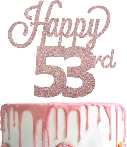 Miniatura 60 de LINGTEER - Decoración para pastel con texto "Happy Birthday 100", color negro