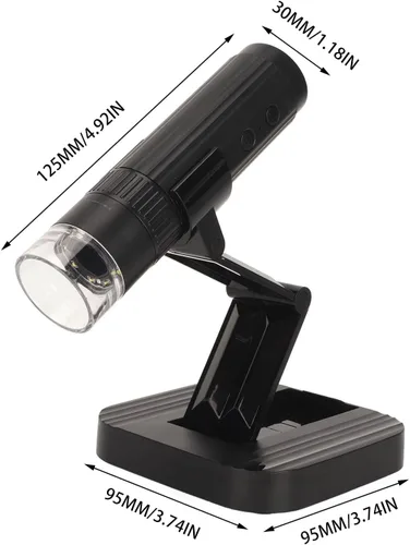 Miniatura 6 de Microscopio digital, cámara plegable de microscopios de bolsillo de mano, microscopio USB de aumento 50X a 1000X para iOS