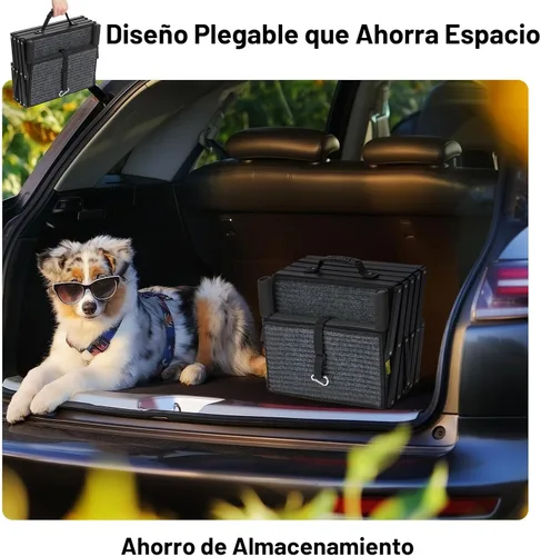 Miniatura 3 de Veehoo Escalones plegables para perros grandes, rampa plegable de 4 escalones para vehículos de automóvil de 17 pulgadas de ancho, escalera portátil