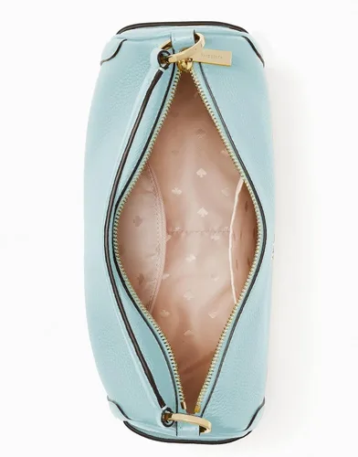 Miniatura 5 de Kate Spade Smoosh - Bolso bandolera con cremallera superior de cuero azul brillante, Azul Patchwork