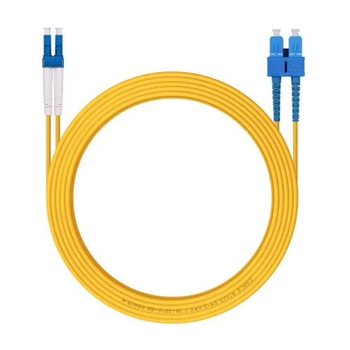 Miniatura 17 de Cable de conexión de fibra OM3 LC a LC de 0.7 ft, puente de fibra multimodo de 10 GB, LC-LC UPC dúplex MMF 50/125um, LSZH, para transceptor SFP
