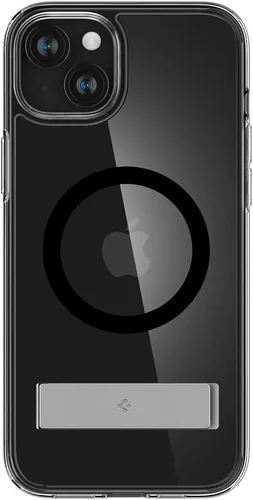 Miniatura 4 de Spigen Funda ultra híbrida S MagFit diseñada para iPhone 15 (2023) [Kickstand] [Amti Yellowing], compatible con MagSafe, color negro