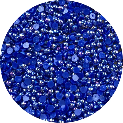 Miniatura 26 de 1000 piezas de cuentas de perla media de 5 mm cuentas de perla plana cuentas de perla redondas planas de plástico para manualidades, embellecimiento