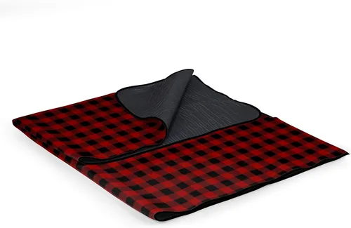Miniatura 3 de PICNIC TIME Manta de picnic al aire libre, manta plegable de 59 x 51 pulgadas para playa y campamento con forro polar suave, parte inferior