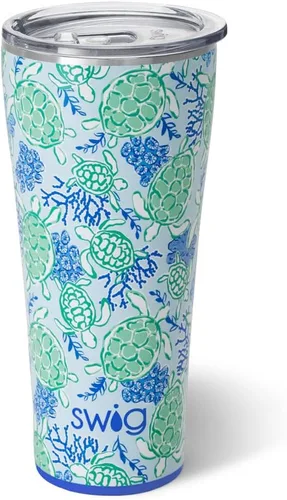 Miniatura 64 de Swig Life - Vaso de 22 oz con aislamiento térmico, vaso de café con tapa, apto para portavasos, apto para lavavajillas, acero inoxidable, taza