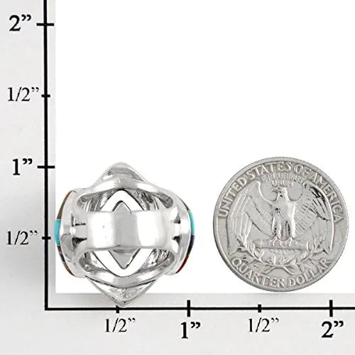 Miniatura 4 de Anillo turquesa en plata de ley 925 y turquesa auténtica (elige color)