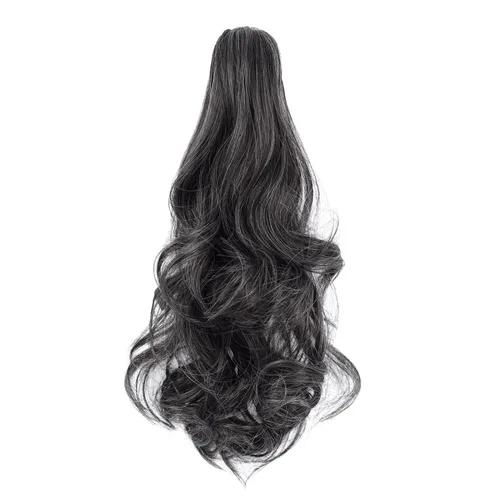 Miniatura 21 de Extensión de cola de caballo con clip de garra, extensiones de cabello ondulado de 18 pulgadas, cola de caballo larga para mujer, extensiones