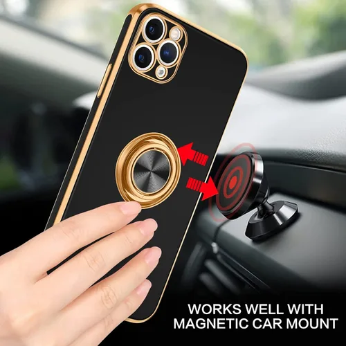 Miniatura 7 de BENTOBEN Funda para iPhone 11 Pro Max, funda para teléfono iPhone 11 ProMax, ajuste delgado, soporte de anillo con soporte de soporte, protección a