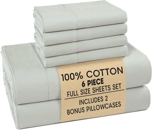 Miniatura 61 de Casa Platino Sábanas de cama individual XL, sábanas de 100 % algodón con 2 fundas de almohada, tejido percal crujiente y sensación acogedora, verde