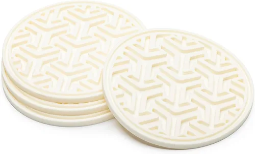 Miniatura 6 de Posavasos para protección de mesa, juego de 4 posavasos antideslizantes de goma de silicona para mesa auxiliar, escritorio y más, hechos en Estados