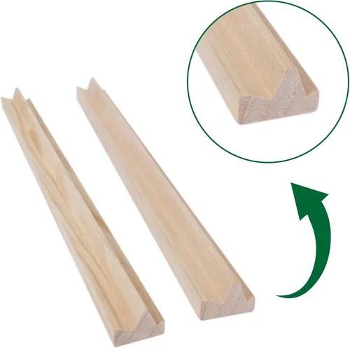 Miniatura 4 de GOTHINK Juego de 4 bandejas de azulejos de mahjong de madera, mejora tu juego de Mahjong, estantes para mahjong, tren mexicano, dominó y más
