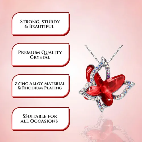 Miniatura 8 de Style Smith Butterfly Pendant Necklace - Cute Dainty necklaces for your Women, Mom, Daughter, Wife, Ladies, Teen girls, Sister, Friends, Mother