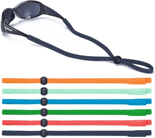 Miniatura 6 de SHINKODA Paquete de 6 correas para gafas - Cordón universal para anteojos - Cordón retenedor de gafas para lectura, seguridad, deportes y gafas