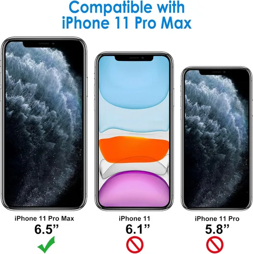 Miniatura 2 de JETech - Funda para iPhone 11 Pro Max (2019), 6.5 pulgadas, cubierta a prueba de golpes, parte trasera transparente anti-rayones
