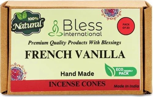 Miniatura 44 de Bless International Conos de incienso 100% naturales de lavanda hechos a mano, sumergidos a mano, libres de químicos orgánicos para purificación