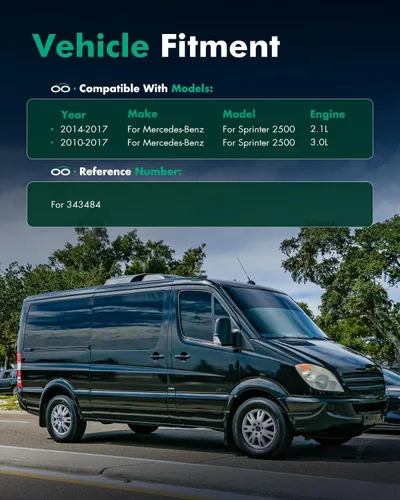 Miniatura 4 de SCITOO - Amortiguadores traseros para Mercedes-Benz se adapta a 2010-2017 para Mercedes-Benz Sprinter 2500 Amortiguadores 343484 Amortiguadores