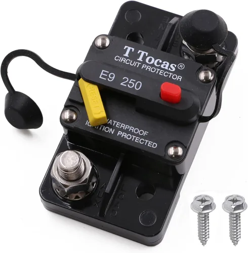 Miniatura 46 de E69 Interruptor de circuito de 10 A T3 con restablecimiento manual Mini de montaje en superficie IP66 Interruptor conmutable de 10 A