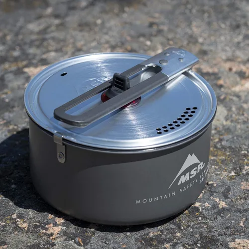 Miniatura 2 de MSR 1,3 litros antiadherente de cerámica recubierto solo camping cocina olla negro