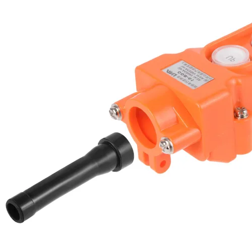 Miniatura 3 de uxcell Interruptor colgante del botón de la estación de control de la grúa del alzamiento hacia arriba abajo 2 botones