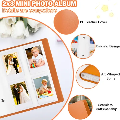 Miniatura 4 de Mini álbum de fotos con 360 bolsillos para cámara instantánea Fujifilm Instax Mini 12 11 9 8+ 8 LiPlay, álbum de imágenes para Polaroid Snap/Snap