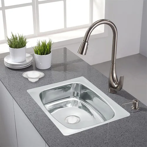 Miniatura 5 de HIC Kitchen Colador de malla para fregadero, acero inoxidable 18/8, 4.5 pulgadas