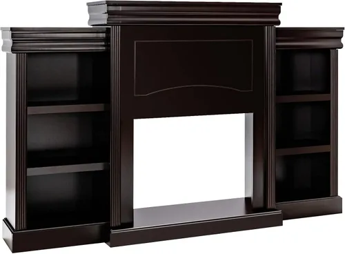 Miniatura 10 de Tangkula Soporte de mantel independiente de 70 pulgadas, gabinete moderno con chimenea para sala de estar, dormitorio, mesa consola de madera