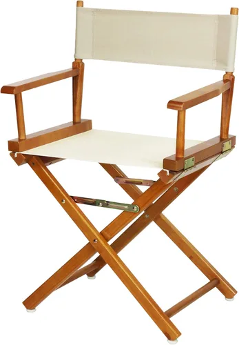 Miniatura 25 de Casual Home - Silla de director de 24 in, marco de roble miel, con lona color verde cazador, altura de mostrador Marco de roble miel - Madera maciza