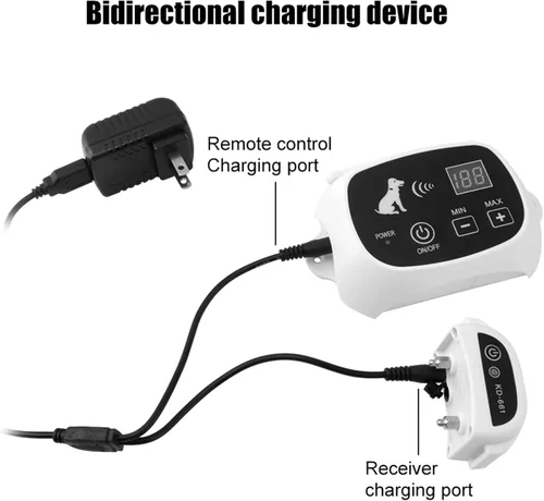 Miniatura 7 de Valla inalámbrica para perros, sistema eléctrico de contención de límites para perros, rango ajustable de hasta 1640 pies, collar de entrenamiento