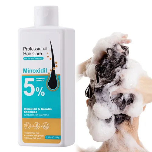 Miniatura 13 de Crema de masaje de cuero cabelludo de minoxidil al 5 % para el crecimiento del cabello, crema de minoxidil profesional, rápido crecimiento y 2 pzas