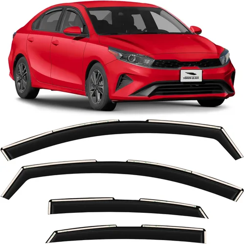 Miniatura 10 de Voron Glass 220235 - Protectores de lluvia extra duraderos en el canal para Nissan Altima 2013-2018, deflectores de ventana, viseras de ventilación