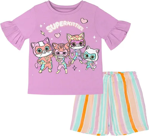 Miniatura 9 de Disney Conjunto de camiseta y pantalones cortos de gasa para bebés y niños grandes (12 meses - 14-16)