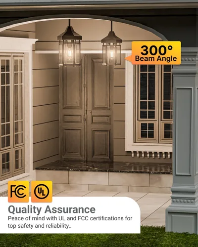 Miniatura 6 de Sunco - Bombilla LED para exteriores del anochecer al amanecer, ST64 Edison estilo bombilla automática con detección de luz, 800 LM, 7 W 4000K