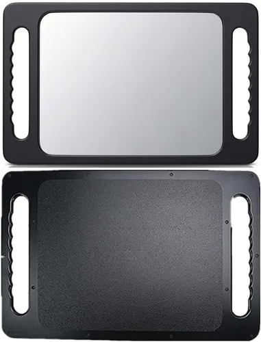 Miniatura 8 de Espejos de doble mango (15.94 x 10.16 pulgadas), espejo de mano grande con asa, espejo de peluquería de mano, espejos de mano de salón, accesorios
