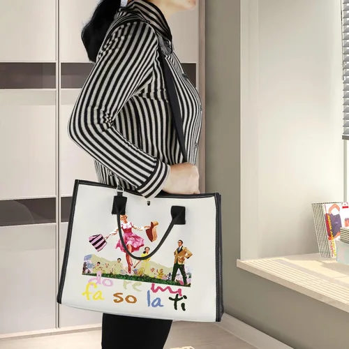 Miniatura 7 de BWWKTOP Bolsa de maquillaje cosmética musical con sonido Von Trapp Gift Do Re Mi Fa So La Ti Theater Bolsa con cremallera Bolsa de mercancía musical