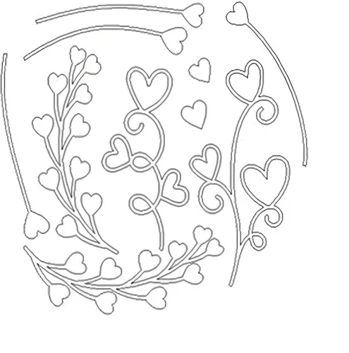 Miniatura 5 de Amor Heart - Troqueles de metal para hacer tarjetas, plantillas de corte para álbumes de recortes, álbum de fotos, papel decorativo, plantilla