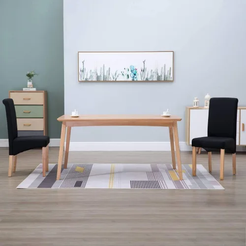 Dining Chairs 2 Pcs Black Fabric,Living Room Dining Chairs,Counter Dining Chairs Suitable for Daily Dining Or Special Events Such As Meetings,
