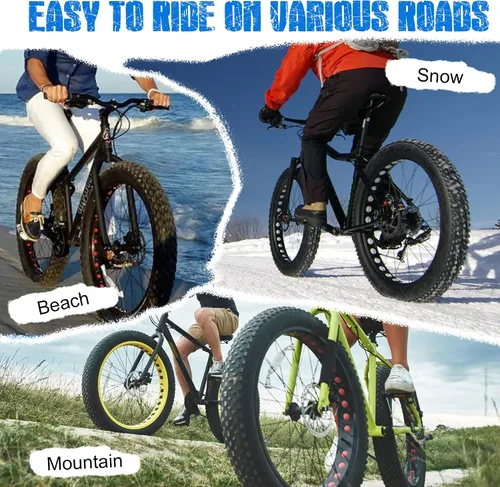 Miniatura 4 de Neumático de bicicleta Fat Bike de 20 x 3 pulgadas, compatible con neumático de bicicleta de montaña y bicicleta de playa Agarre fuerte (1 neumático)