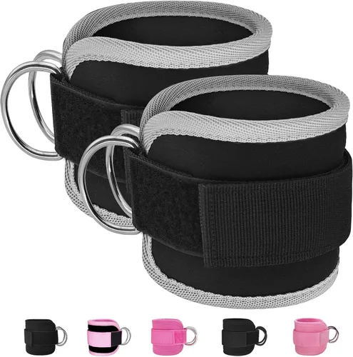 Miniatura 8 de Correas de Tobillo de Fitness para Máquina de Cable, Kickbacks Ejercicios de Glúteos, Ejercicios de Parte Inferior del Cuerpo, Correas Ajustables