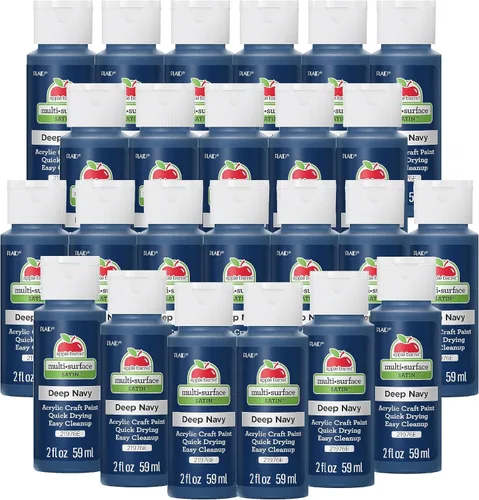 Miniatura 4 de Apple Barrel Pintura acrílica para múltiples superficies, 2 onzas, color negro, 2 onzas líquidas (paquete de 24)