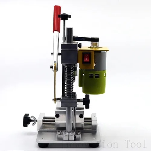 Miniatura 6 de Mini prensa de taladro de precisión CNC máquina de fresado de mesa portátil de sobremesa 795 motor B10 Chuck Metal madera bricolaje herramienta