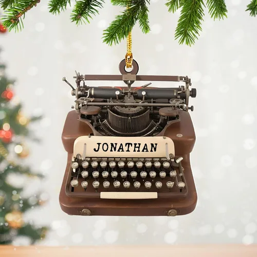 Miniatura 10 de Adorno de máquina de escribir personalizado, adorno de máquina de escribir antiguo, máquinas de escribir manuales, decoración de máquina de escribir