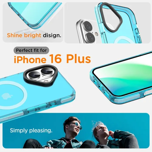 Miniatura 349 de AICase Funda protectora para iPhone 16 compatible con iPhone 16, delgada, ligera, transparente [no amarillenta] Diseño vibrante