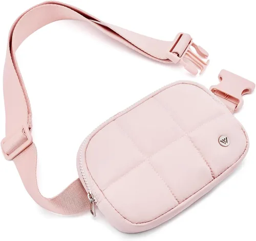 Miniatura 66 de WESTBRONCO Riñoneras para mujeres y hombres, bolsa para cinturón con bolsillos con cremallera, riñoneras modernas, bolsas cruzadas ligeras de 1