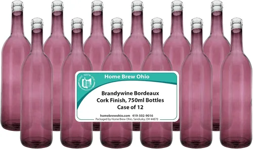 Miniatura 3 de Home Brew Ohio Brandywine 25.4 fl oz Burdeos Botellas Caja de 12